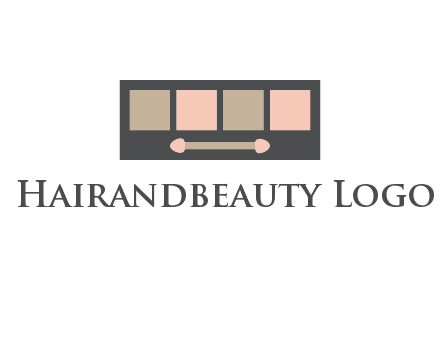 eye shadow palette beauty logo