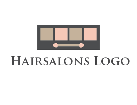 eye shadow palette beauty logo