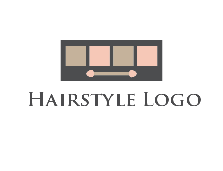 eye shadow palette beauty logo