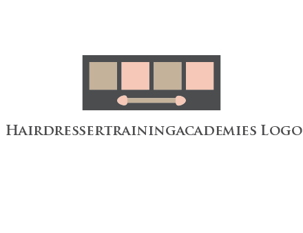 eye shadow palette beauty logo
