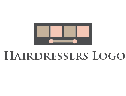 eye shadow palette beauty logo