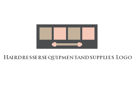 eye shadow palette beauty logo