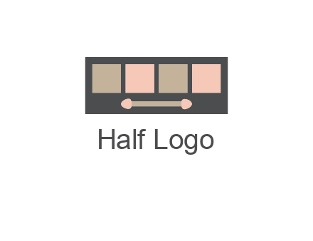 eye shadow palette beauty logo
