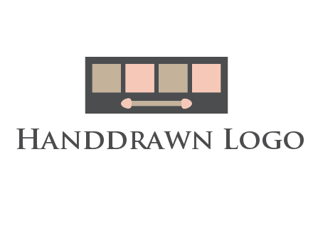 eye shadow palette beauty logo