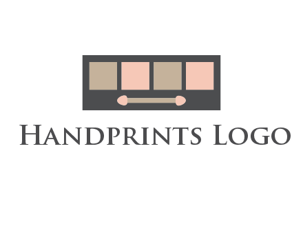 eye shadow palette beauty logo