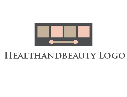 eye shadow palette beauty logo