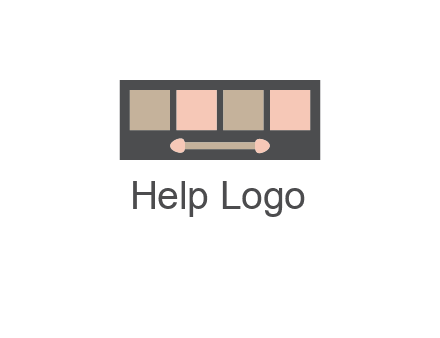 eye shadow palette beauty logo