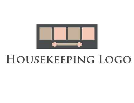 eye shadow palette beauty logo