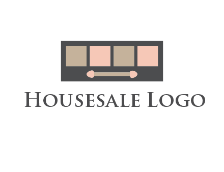 eye shadow palette beauty logo
