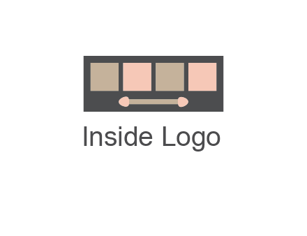 eye shadow palette beauty logo