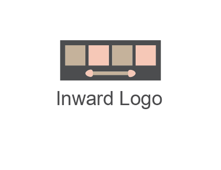 eye shadow palette beauty logo