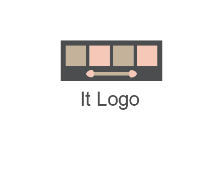 eye shadow palette beauty logo