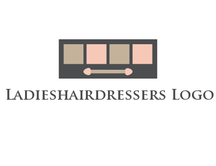 eye shadow palette beauty logo