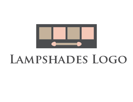 eye shadow palette beauty logo