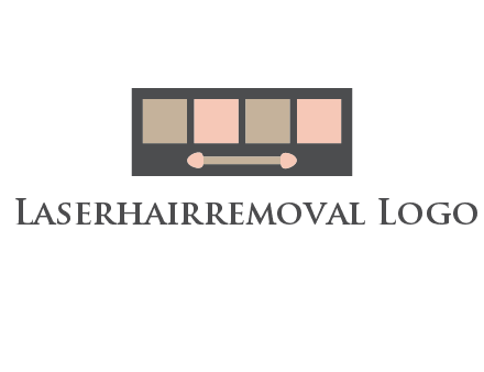 eye shadow palette beauty logo