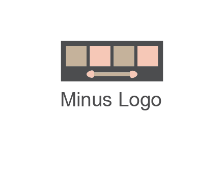 eye shadow palette beauty logo