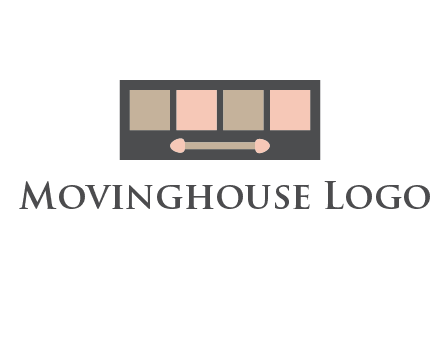 eye shadow palette beauty logo