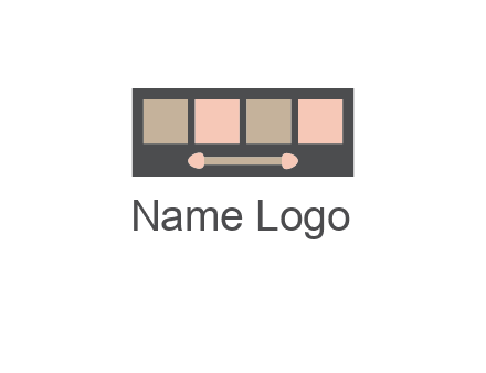 eye shadow palette beauty logo