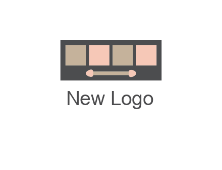 eye shadow palette beauty logo