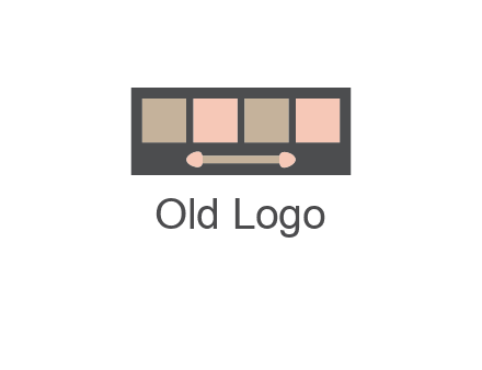 eye shadow palette beauty logo