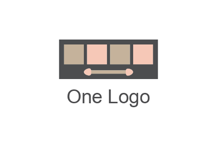 eye shadow palette beauty logo
