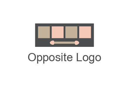 eye shadow palette beauty logo