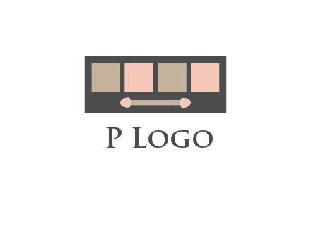 eye shadow palette beauty logo