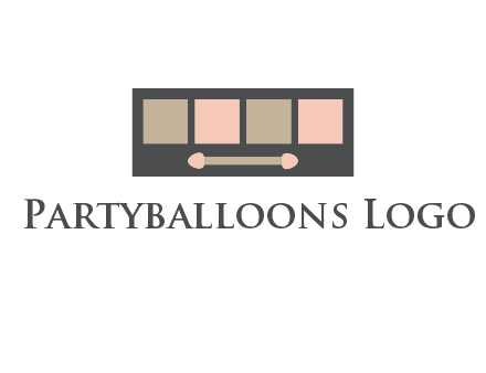 eye shadow palette beauty logo