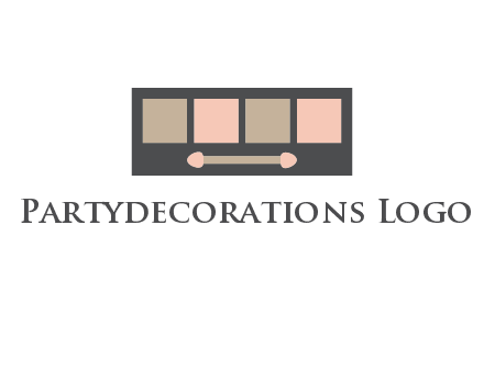 eye shadow palette beauty logo