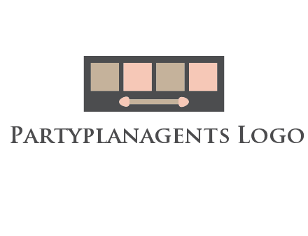 eye shadow palette beauty logo