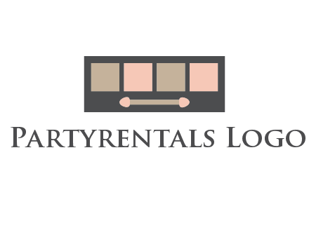 eye shadow palette beauty logo