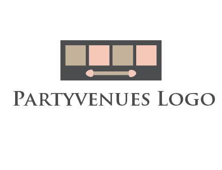eye shadow palette beauty logo