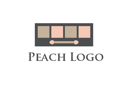 eye shadow palette beauty logo