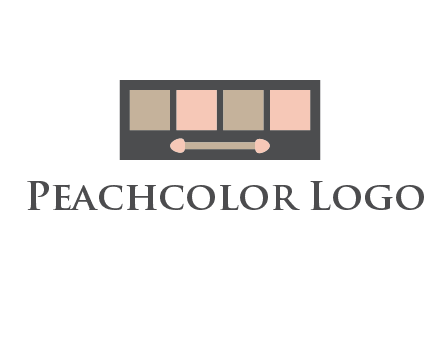 eye shadow palette beauty logo