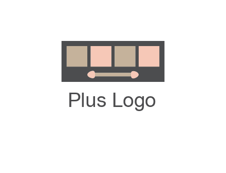 eye shadow palette beauty logo