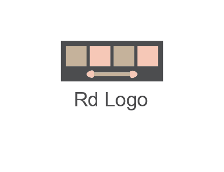 eye shadow palette beauty logo