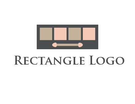 eye shadow palette beauty logo