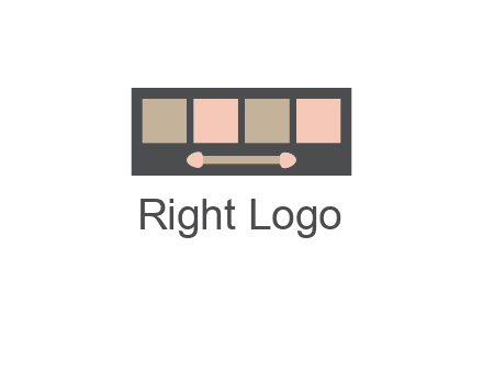 eye shadow palette beauty logo
