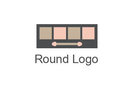 eye shadow palette beauty logo