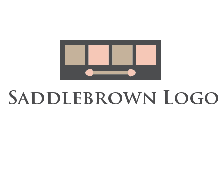 eye shadow palette beauty logo
