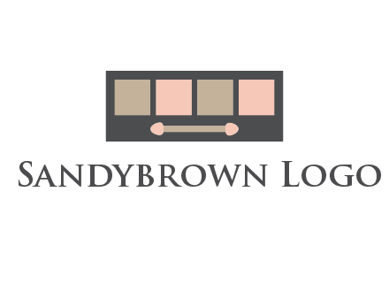 eye shadow palette beauty logo