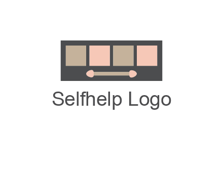 eye shadow palette beauty logo