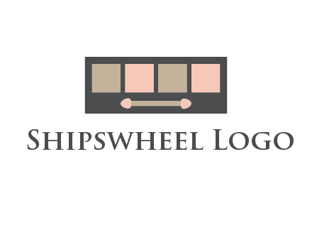 eye shadow palette beauty logo