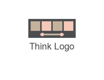 eye shadow palette beauty logo