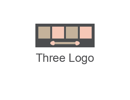 eye shadow palette beauty logo