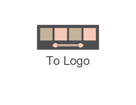 eye shadow palette beauty logo