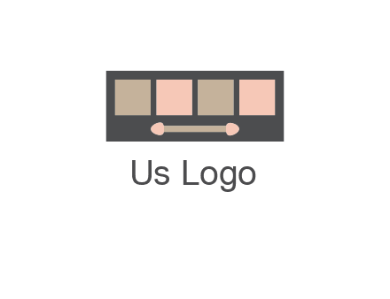 eye shadow palette beauty logo