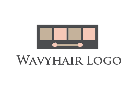 eye shadow palette beauty logo