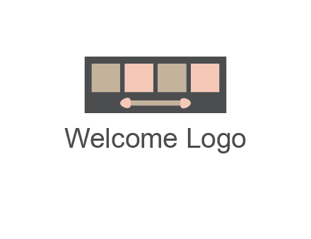 eye shadow palette beauty logo