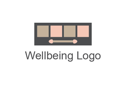 eye shadow palette beauty logo
